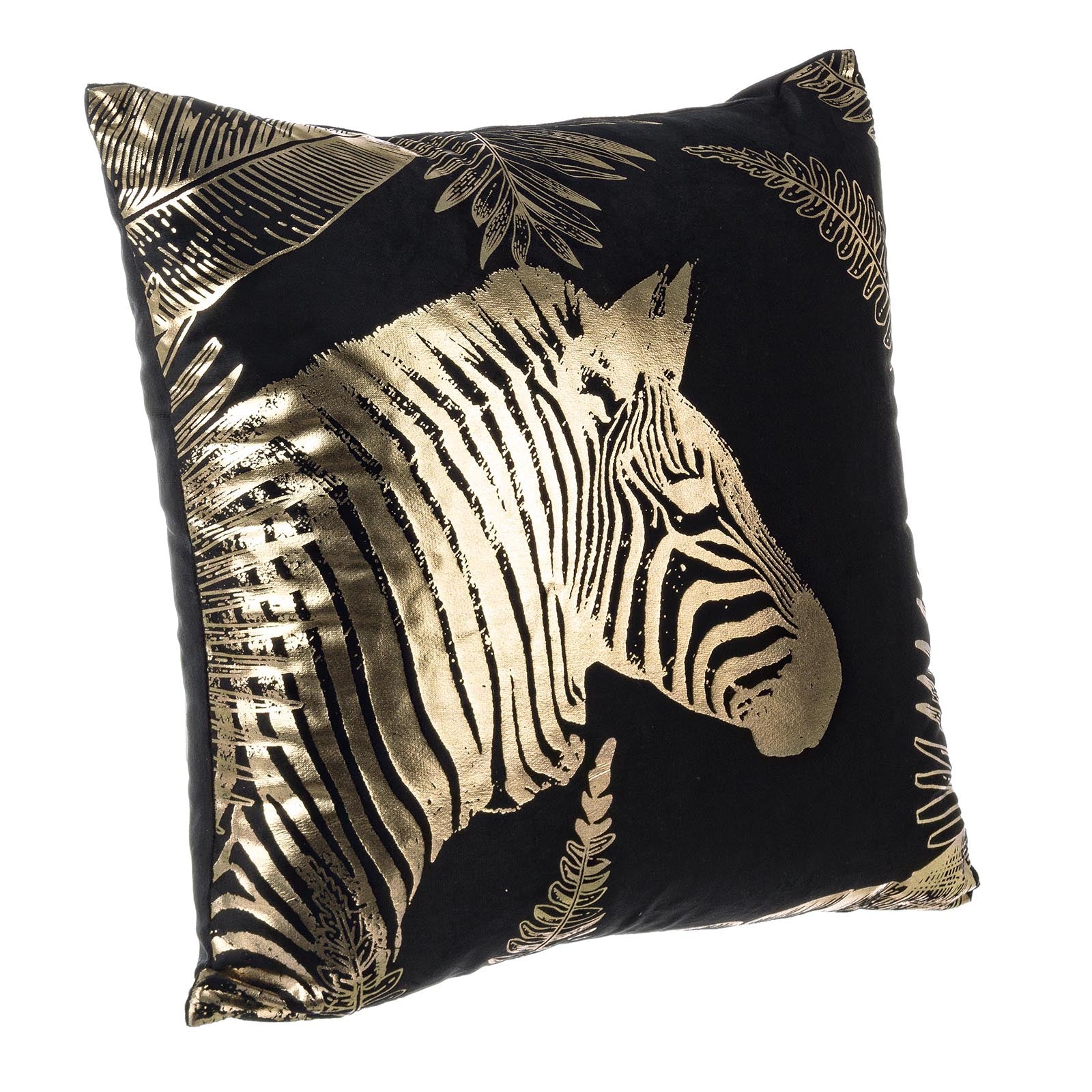 Set di 2 cuscini decorativi con stampa di zebra 45 x 45 cm Cuscini