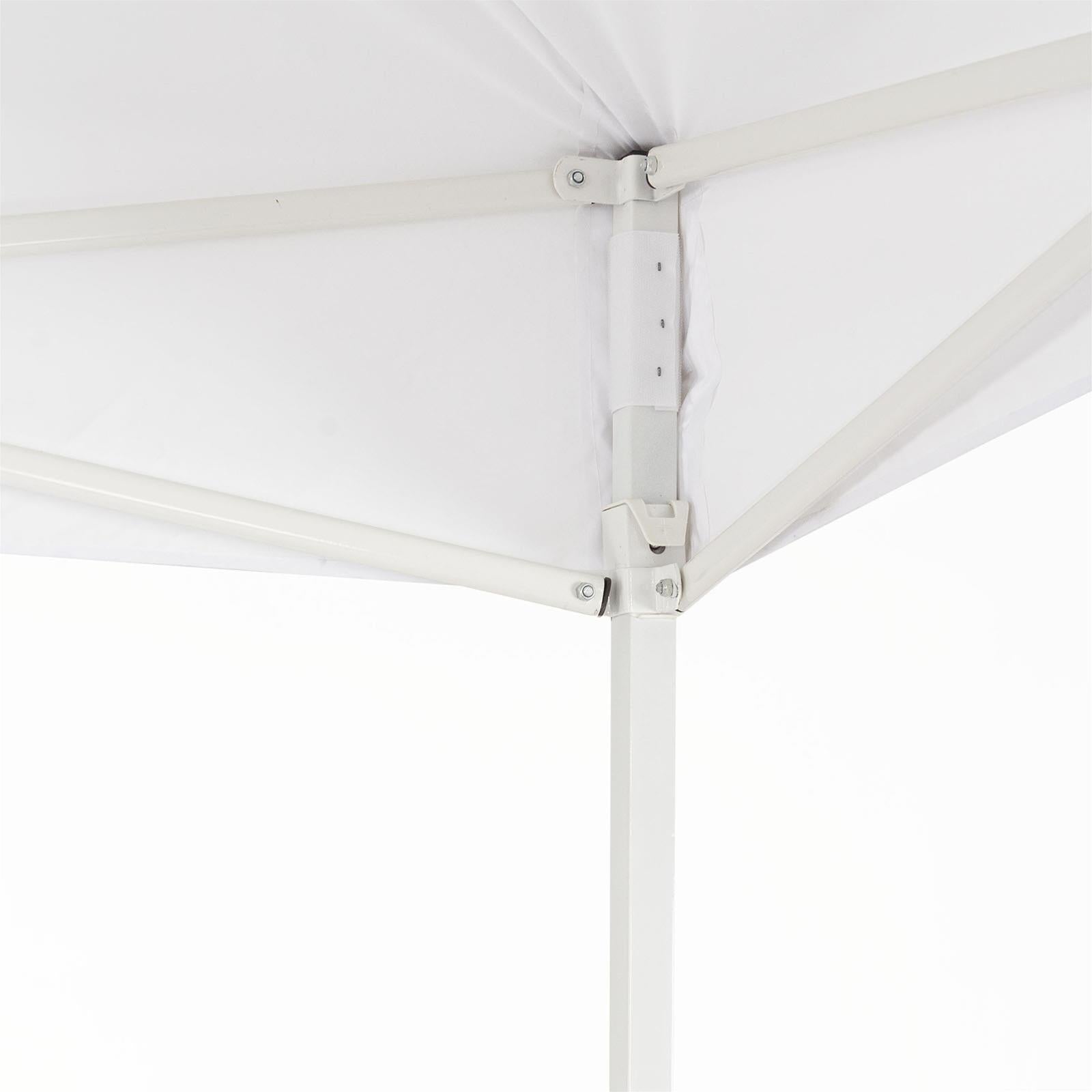 Gazebo bianco 3x4,5 pieghevole a fisarmonica da campeggio